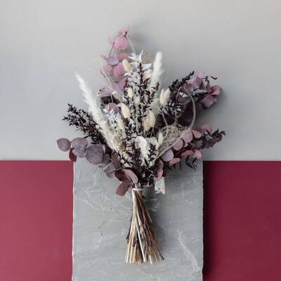 Poème en vieux rose : La magie de notre bouquet de mariée en fleurs séchées