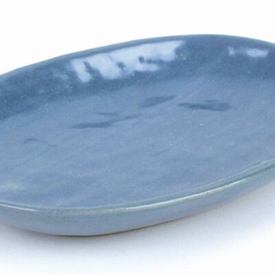 Serving plate "Patan" // Pigeon blue