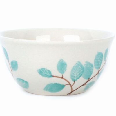 Bowl "Leaves" // Turquoise