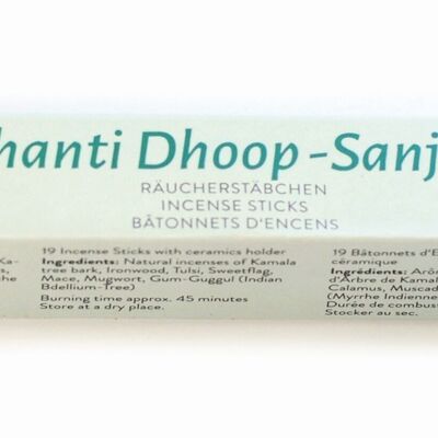 Bastoncini di incenso "Shanti Dhoop - Sanjha"