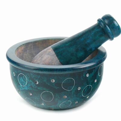 Mortar with pestle "Circles"