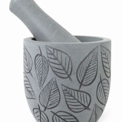 Mortar and pestle "Leaves"