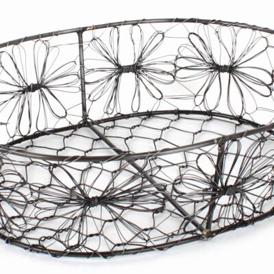 Metal basket "Flower Up" // Medium