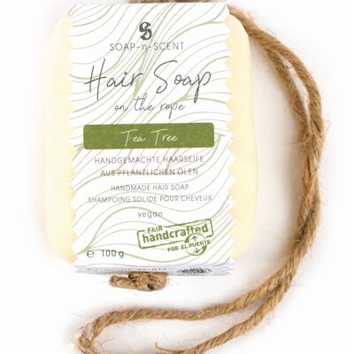 Hair soap "Hair Soap on the rope" // Tea Tree