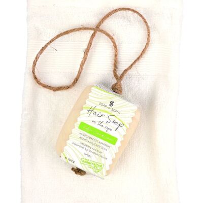 Gift set hair soap with washing glove // Kaffir Lime & Lemon