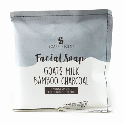 Jabón Facial “Carbón de Bambú con Leche de Cabra”