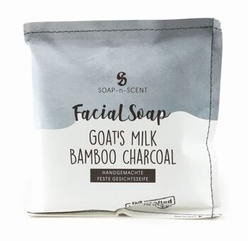 Savon Visage "Charbon de Bambou au Lait de Chèvre"