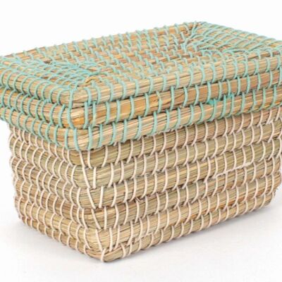 Storage basket with lid "Wave" // Large