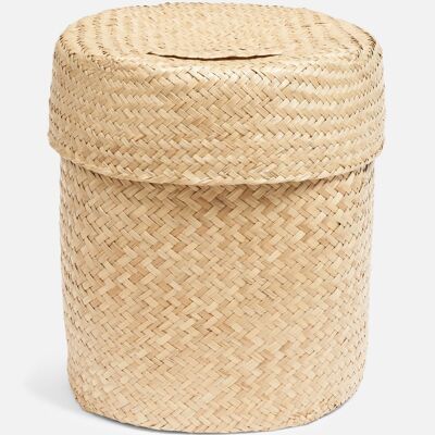 Tall basket with lid