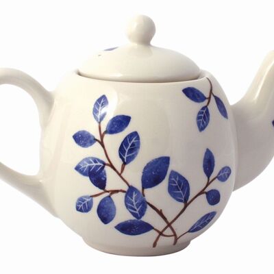 Teapot "Leaves" // Blue