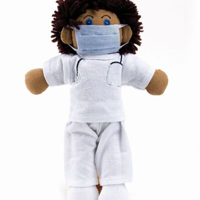 Cloth doll "Nurse Jan"