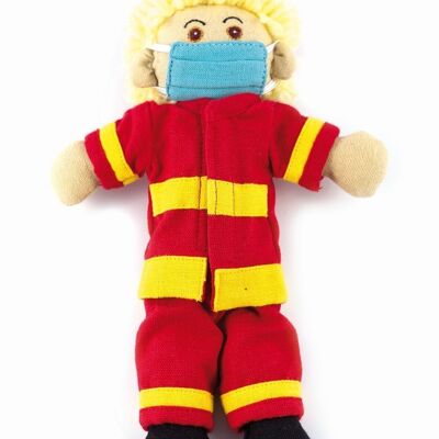 Cloth doll "Fireman Oliver"