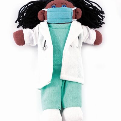 Cloth doll "Doctor Patricia"