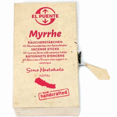 Petits bâtons d'encens "Myrrhe"