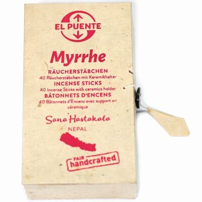 Kleine Räucherstäbchen "Myrrhe"