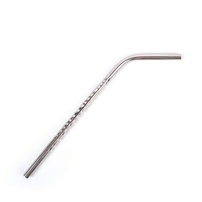 Straw // stainless steel // wavy // L 21 cm
