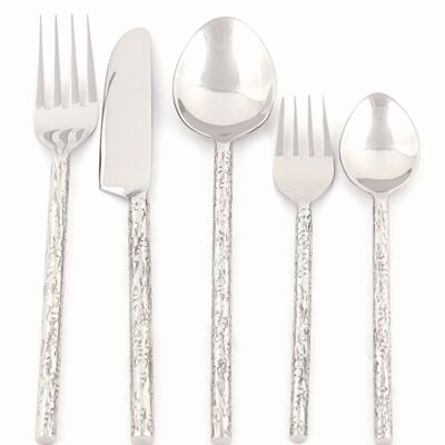 Set posate "Dine", 5 pezzi. // Argento