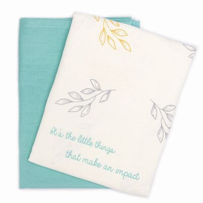 Tea towels "It's the little things" in a set of 2