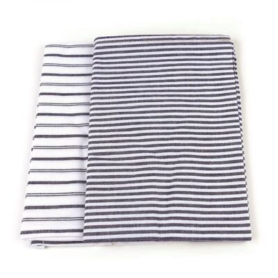 “Stripes” tea towels in a set of 2