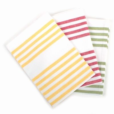 Tea towels in a set of 3 // striped