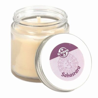 Scented candle "Sahasrara" in a glass