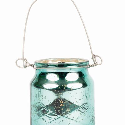Mini lantern "Fireflies" // Turquoise