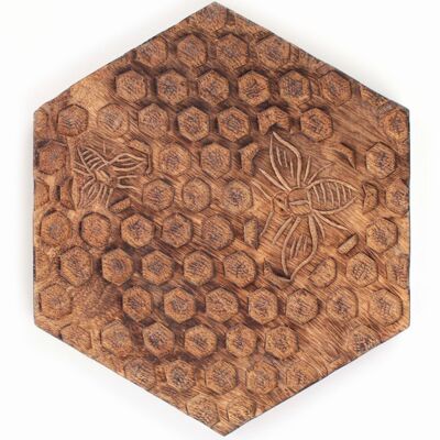 Trivet "Bee Honeycomb" // 23 x 20 cm