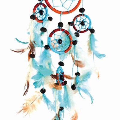 Dream catcher // Shades of turquoise, brown and red