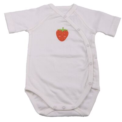 Baby bodysuit "Funny Strawberry" // Size 62/68
