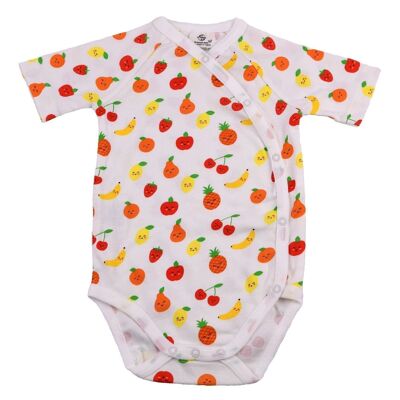 Baby bodysuit "Funny Fruits" // Size 62/68