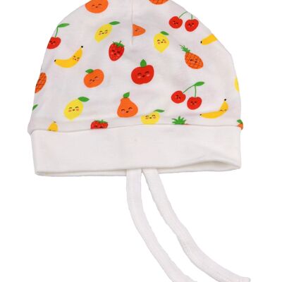 Baby hat "Funny Fruits" // 0-3 months