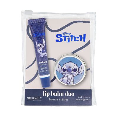 Mad Beauty Disney Stitch Denim Baume à Lèvres Duo