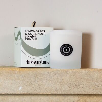 Lemongrass & Coriander Boxed Candle - UK only - NEW glass!