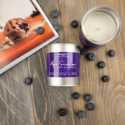 Scented artisanal candle - Alpes Sauvages (Blueberry Muffin)