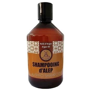 Shampoing d'alep à l'huile d'argan pour cheuveux gras