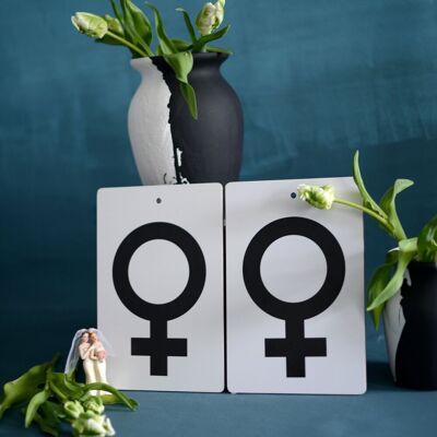 cutting board/serving board EQUALITY FEMALE 20x30 cm