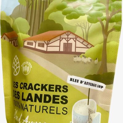 Crackers delle Landes Bleu d'Auvergne e rosmarino