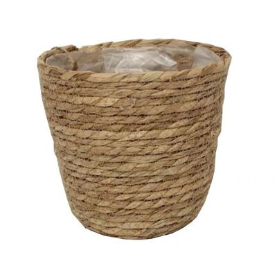 Wicker plant pot 17H 17D