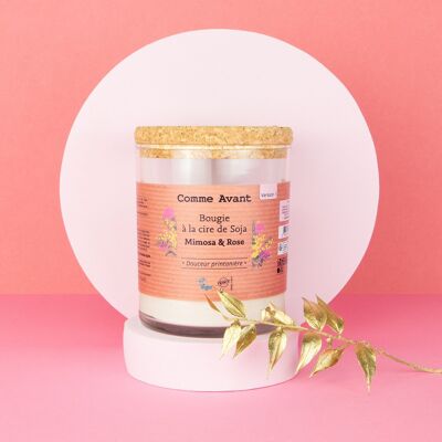 Soy wax candle - 190g (duration ≈48h)