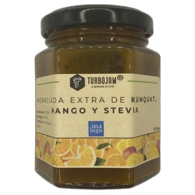 Confiture de Kumquat et Mangue Bio 0% Sucre 90% Fruits.