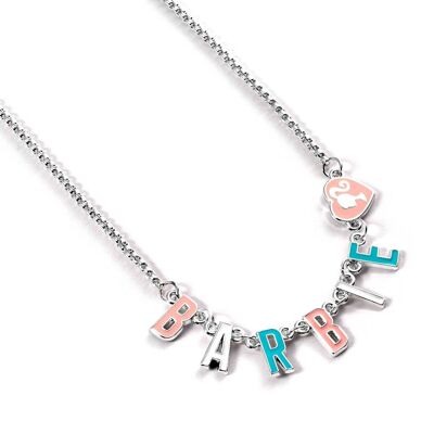 Barbie Enamel Letter Name Necklace
