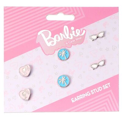 Barbie - Ensemble de trois clous d'oreilles classiques