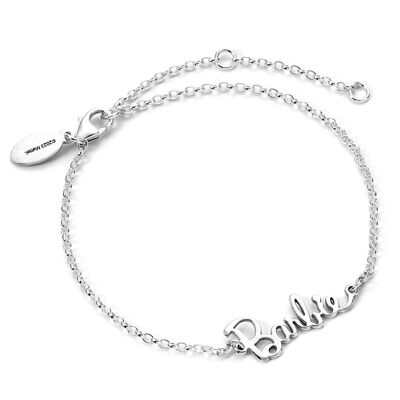 Barbie Sterling Silver Name Logo Bracelet