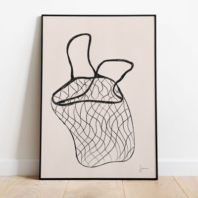 Poster The mesh bag - Everyday art - Summer souvenir