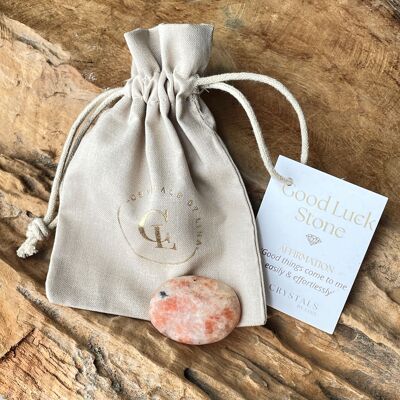 Good Luck Stone - Sunstone  - Affirmation stone