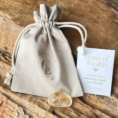 Stone of Wealth - Citrine  - Affirmation stone