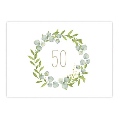 Carte postale anniversaire 50