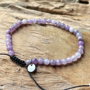 Bracelet de puissance lépidolite 1