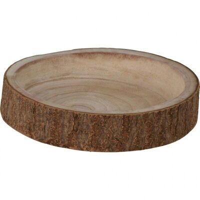 Natural wooden plate 22 cm