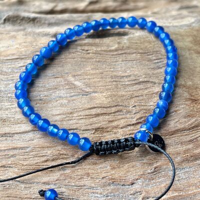 Bracciale Power in agata blu